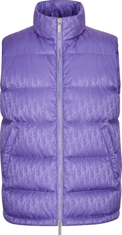 dior purple puffer|genuine Dior puffer coat.